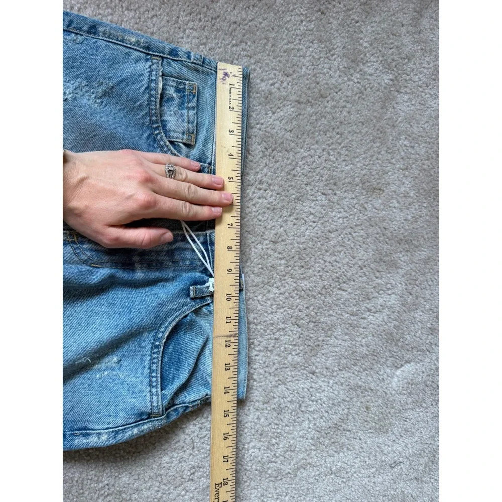 Just Black Denim Jeans NEW Relaxed Straight Womens High Rise Light Wash Blue 26